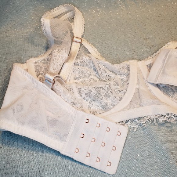BRAND NEW -32DDD- Victoria's Secret Dream Angels Unlined Plunge Bra egg shell - Picture 7 of 8